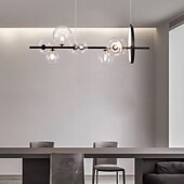 cheap Chandeliers-LED Pendant Light Modern Nordic Circle Globe Design 90 cm Lantern Desgin Chandelier Metal Painted Finishes 110-120V 220-240V