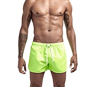 cheap Men&#039;s Swimming Shorts-Men&#039;s Board Shorts Swim Shorts Swim Trunks Elastic Waist Solid Color Quick Dry Short Daily Gym Bathing Chic &amp; Modern Casual / Sporty Black White Micro-elastic