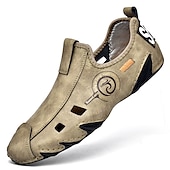 preiswerte Outdoor-Sandalen-Herren Loafer &amp; Slip On Lederschuhe Komfort-Müßiggänger Übergrössen Sommer Loafer Wasser-Schuhe Wanderschuhe Sport Brautkleider schlicht Outdoor Täglich Nappaleder Leder Atmungsaktiv Handgemacht