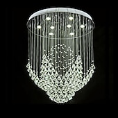 billige Unike lysekroner-krystall lysekrone taklampe rundt design moderne luksus lysekrone glans innendørs tak anheng lysarmaturer