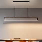 economico Luci Isola cucina-100 cm lampada a sospensione led isola luce forme geometriche lampada a sospensione design singolo metallo stile artistico stile moderno nero artistico led 110-120v 220-240v