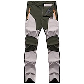 cheap Trousers &amp; Shorts-Men&#039;s Cargo Pants Hiking Pants Work Pants Trousers Safari Outdoor Pants Water Resistant Windproof Quick Dry Stretch 3 Zipper Pocket Elastic Waist Bottoms Black Khaki Army Green Climbing