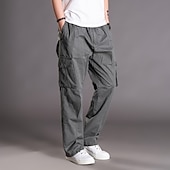 abordables Pantalones cargo-Hombre Pantalones de trabajo Pantalones cargo Pantalones para senderismo Verano Al aire libre Ripstop Secado rápido Multi bolsillo Transpirable Algodón Pantalones / Sobrepantalón Prendas de abajo