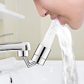 preiswerte Armaturendüsen-Wasserhahnverlängerung Luftsprudler 720° drehbar, universeller Spritzwasserfilter für Küchenarmaturen, Badezimmer, Waschbecken, Wasserhahn, Sprühkopf, Waschraum, Wasserspardüse, Sprühaufsatz