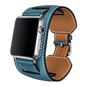 cheap Apple Watch Bands-Genuine Leather Smart Watch Band Compatible with Apple iWatch 49mm 45mm 44mm 42mm 41mm 40mm 38mm Sreies Ultra SE 8 7 6 5 4 3 2 1 for Smartwatch Strap Wristband Women Luxury Bracelet