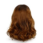 Недорогие Мужские парики-коричневые парики для мужчин мужские вьющиеся волосы длинный парик темный градиент коричневый парик для макияжа на Хэллоуин