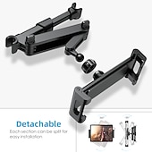 お買い得  車載ホルダー-車のヘッドレストマウント、角度調整可能なヘッドレストタブレットマウント、車の後部座席用のユニバーサルタブレットホルダー、5&quot;から12.9&quot;のipad/タブレット/スマートフォン/ニンテンドースイッチ用