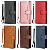 お買い得  サムスン用ケース-サムスン Galaxy S24 Ultra Plus S23 Ultra Plus S21 Ultra Plus S20 Plus S20 Ultra Note 20 Ultra S25 Ultra ウォレットケース カードホルダー 防塵付き フォンストラップ PUレザー