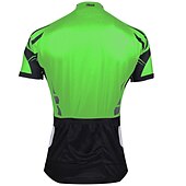 abordables Maillots pour hommes-Homme Maillot Velo Cyclisme Manche Courte Cyclisme Maillot Top avec 3 poches arrière VTT Vélo tout terrain Vélo Route Respirable Séchage rapide Résistant aux ultraviolets Zip frontal Blanche Jaune