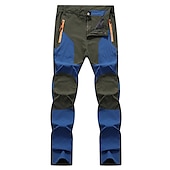 cheap Trousers &amp; Shorts-Men&#039;s Cargo Pants Hiking Pants Work Pants Trousers Safari Outdoor Pants Water Resistant Windproof Quick Dry Stretch 3 Zipper Pocket Elastic Waist Bottoms Black Khaki Army Green Climbing