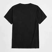 billiga Mäns grafiska t -shirt-Herr t-shirt med akustisk gitarr grafisk kortärmad