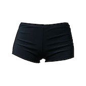 Недорогие Рашгард One Pieces-Жен. Купальные шорты Обтягивающие длинные шорты Однотонный Быстровысыхающий Удобный Дышащий Пляжные шорты Серфинг Водные виды спорта Плавание Лето