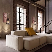 Недорогие Бра-Lightinthebox светодиодный настенный светильник винтажный ретро деревянный металл живопись цветной настенный светильник бра светильник с вилкой длиной 6 футов и выключателем вилка