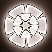 economico Lampade da soffitto con dimmer-plafoniera a led luce della camera da letto controllo app con regolazione continua o controllo off / on lampada da pannello a soffitto in acrilico a tre colori soggiorno minimalista unico ac110v
