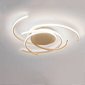 economico Lampade da soffitto con dimmer-plafoniera a led 56 cm oro rosa verde khaki champaign oro deserto rose gold luci da incasso in alluminio gel di silice geometrico 72w dimmerabile con telecomando per la cucina illuminazione domestica camera da letto