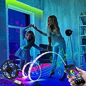 abordables Contrôle WiFi et musique-led bande lumières app musique synchronisation contrôle ensemble 5 v usb 5050 smd rgb bluetooth tv rétro-éclairage étanche