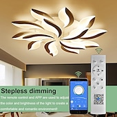 Χαμηλού Κόστους Φώτα Οροφής με Dimmer-Έλεγχος εφαρμογής φωτός κρεβατοκάμαρας led με φωτιστικό οροφής με ακρυλικό φωτιστικό οροφής, μοναδικό μινιμαλιστικό σχέδιο λουλουδιών ac220v ac110v