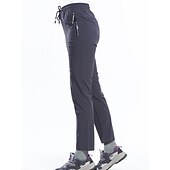 voordelige Bodems-Dames Wandelbroek Zomer Buiten Ademend Sneldrogend Rekken Lichtgewicht Broeken / Regenbroek / Overbroek Kleding Onderlichaam Trekkoord Zak met rits Elastische taille Zwart Paars Elastaan Jagen Vissen