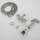 お買い得  ビデ用蛇口-単穴ビデ ステンレススチール製 自動洗浄 コンテンポラリー / シングルハンドル 1穴