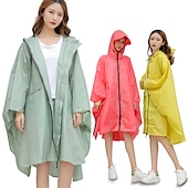cheap Outdoor Jackets-Men&#039;s Women&#039;s Rain Poncho Hiking Raincoat Waterproof Hiking Jacket Summer Outdoor Waterproof Breathable Quick Dry Lightweight Jacket Poncho Top Fishing Climbing Army green (unisex) Matcha