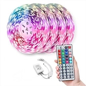 cheap Remote Control-RGB LED Strip Lights Set Dimmable 20m 65.6ft Tiktok Lights 600 LEDs 5050 SMD 10mm Remote Control RC Cuttable Linkable Suitable for Vehicles Self-adhesive Color-Changing IP44