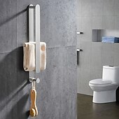 halpa Pyyhetangot-16&quot; ruostumattomasta teräksestä valmistettu pyyhetanko koukulla, sus304, itsekiinnittyvä kylpypyyhetoteline, nykyaikainen tyyli, pyyheteline, ruosteenkestävä, 4-viimeistely, kulta, harjattu, musta,