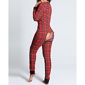 cheap Sleepwear-Women&#039;s  Onesie Heart Leopard Casual Comfort Soft Home Bed  Breathable V Wire Long Sleeve Fall Winter Home Outfits