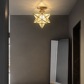 baratos Simplicidade Luminárias de Teto-led mini luz de teto luz de alpendre luz de corredor preto ouro 20 cm metal estilo vintage novidade acabamentos pintados tradicional clássico estilo nórdico 110-120v 220-240v