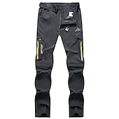 cheap Bottoms-Men&#039;s Convertible Zip Off Pants Hiking Pants Trousers Summer Outdoor Waterproof Breathable Quick Dry Stretchy Pants / Trousers Bottoms Elastic Waist Army Green Dark Grey Elastane Hunting Fishing