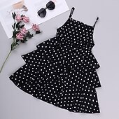 abordables Ensembles pour filles-Fille 3D Pois Ensemble de Vêtements Manche Courte basique Enfants