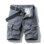 voordelige Klassiek-Voor heren Cargoshorts korte broek Wandelshorts Meerdere zakken Effen Buitensporten Streetwear Cargoshorts Korte broeken Leger groen Licht Grijs