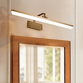 abordables Luces para tocador-lightinthebox Luz LED para tocador, luz para espejo de cristal, espejo impermeable moderno, luces LED para pared, luz de pared de gel de sílice para baño, IP65, 110-240 V, 8/10/12/14 W