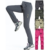 cheap Trousers &amp; Shorts-Women&#039;s Hiking Pants Trousers Summer Outdoor Waterproof Breathable Quick Dry Stretchy Pants / Trousers Bottoms Elastic Waist Dark Grey Violet Camping / Hiking Fishing Climbing S M L XL XXL