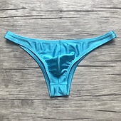 Недорогие Мужское белье и носки-мужские базовые трусы, нижнее белье, эластичные трусы-бикини с низкой талией, сексуальные трусы-бикини до середины бедра, 1 шт., синие, черные, s