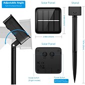 お買い得  太陽光発電-ツリーソーラー ストリングライト，24M 暖白 LEDs 屋外装飾＆お祝い用