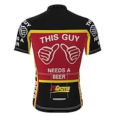 cheap Men&#039;s Jerseys-Men&#039;s Cycling Jersey Short Sleeve Bike Jersey Top with 3 Rear Pockets Mountain Bike MTB Road Bike Cycling Fast Dry Breathable Quick Dry Moisture Wicking Black Red Black Yellow Red Blue Graphic