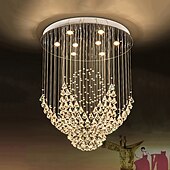 billige Unike lysekroner-krystall lysekrone taklampe rundt design moderne luksus lysekrone glans innendørs tak anheng lysarmaturer