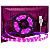 halpa Kasvien kasvatusvalot-usb led-kasvinviljelynauha valolamppu vedenpitävä täysi spektri 2835 smd 3m 9.8ft sisäkukka taimi hydroponics mehikasvi kasvihuone sisätiloissa