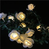cheap Battery String Lights-Elegant Wedding Reception Party 6M LED String Light Artificial Green Leaf Ivy Vine, Battery-Powered Decorative Lighting for Christmas,  Home, Wedding, Valentine&#039;s Day &amp; Garden Decor