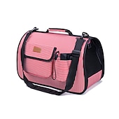 billiga Reseprodukter för hunden-Hund Katt Små pälsdjur Carry Bag resväska Resväska Flygbolag godkänd husdjurstransporter Hundbärsryggsäck Justerbara Bärbar Andningsfunktion Enfärgad Klassisk Nylon Hundvalp Liten hund Träning
