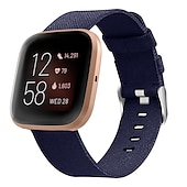 economico Cinturini per orologi Fitbit-Cinturino per orologio  per Fitbit Versa 2 / Versa Lite / Versa SE / Versa Tessuto Nylon Sostituzione Cinghia Chiusura in metallo Regolabili Traspirante Polsino