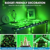 お買い得  太陽光発電-ツリーソーラー ストリングライト，24M 暖白 LEDs 屋外装飾＆お祝い用