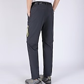 cheap Bottoms-Men&#039;s Convertible Zip Off Pants Hiking Pants Trousers Summer Outdoor Waterproof Breathable Quick Dry Stretchy Pants / Trousers Bottoms Elastic Waist Army Green Dark Grey Elastane Hunting Fishing