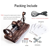 Недорогие Бра-Lightinthebox светодиодный настенный светильник винтажный ретро деревянный металл живопись цветной настенный светильник бра светильник с вилкой длиной 6 футов и выключателем вилка