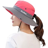voordelige Outdoor Hoofddeksels-Hoed Voor heren Dames Zonnehoed Emmer hoed Wandelhoed draagbaar Ademend Sneldrogend voor Vissen Klimmen Strand Lapwerk Nylon Zomer