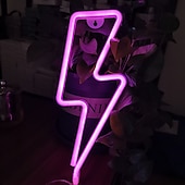 halpa LED-neonvalot-led valovalo salama muoto yövalo joulu halloween juhla koriste lahja usb tai paristokäyttöinen seinäkoristelu