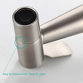 お買い得  ビデ用蛇口-壁に取り付けられたビデ タップ スプレー、304 ステンレス鋼ワイヤー trefilation、バスルームで使用される多機能高圧ビデ スプレー タップ セット