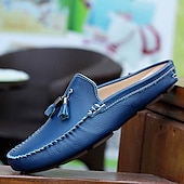 ieftine sandală de rochie-mocasini pentru bărbați din piele naturală – pantofi de șofer clasici cu ciucuri, mocasini casual confortabili pentru afaceri și purtare zilnică