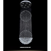 cheap Unique Chandeliers-Crystal Chandelier Ceiling Light Globular LED Round Illumination Ceiling Pendant Light Luxury Design For Deco Interior Dining Room Living Room Hotel