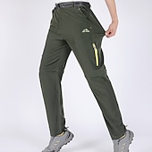 cheap Bottoms-Men&#039;s Convertible Zip Off Pants Hiking Pants Trousers Summer Outdoor Waterproof Breathable Quick Dry Stretchy Pants / Trousers Bottoms Elastic Waist Army Green Dark Grey Elastane Hunting Fishing